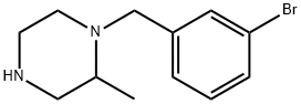 1-[(3-bromophenyl)methyl]-2-methylpiperazine 구조식 이미지