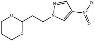 1-[2-(1,3-dioxan-2-yl)ethyl]-4-nitro-1H-pyrazole 구조식 이미지