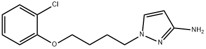 1-[4-(2-chlorophenoxy)butyl]-1H-pyrazol-3-amine 구조식 이미지