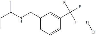 (butan-2-yl)({[3-(trifluoromethyl)phenyl]methyl})amine hydrochloride Structure