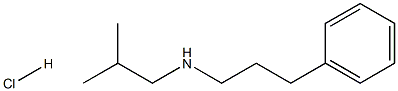(2-methylpropyl)(3-phenylpropyl)amine hydrochloride 구조식 이미지