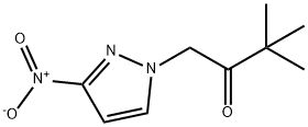 3,3-dimethyl-1-(3-nitro-1H-pyrazol-1-yl)butan-2-one 구조식 이미지