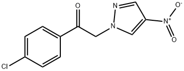 1-(4-chlorophenyl)-2-(4-nitro-1H-pyrazol-1-yl)ethan-1-one 구조식 이미지