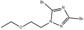 3,5-dibromo-1-(2-ethoxyethyl)-1H-1,2,4-triazole 구조식 이미지