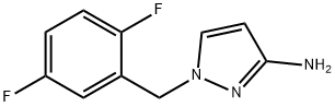 1-[(2,5-difluorophenyl)methyl]-1H-pyrazol-3-amine 구조식 이미지