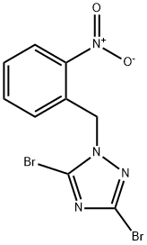 3,5-dibromo-1-[(2-nitrophenyl)methyl]-1H-1,2,4-triazole Structure