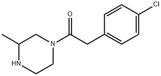 2-(4-chlorophenyl)-1-(3-methylpiperazin-1-yl)ethan-1-one 구조식 이미지