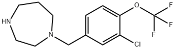 1-{[3-chloro-4-(trifluoromethoxy)phenyl]methyl}-1,4-diazepane Structure