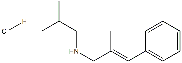 [(2E)-2-methyl-3-phenylprop-2-en-1-yl](2-methylpropyl)amine hydrochloride Structure