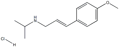 [(2E)-3-(4-methoxyphenyl)prop-2-en-1-yl](propan-2-yl)amine hydrochloride 구조식 이미지