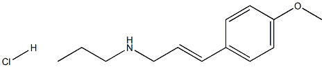 [(2E)-3-(4-methoxyphenyl)prop-2-en-1-yl](propyl)amine hydrochloride Structure