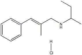 (butan-2-yl)[(2E)-2-methyl-3-phenylprop-2-en-1-yl]amine hydrochloride 구조식 이미지