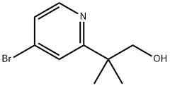 2-(4-bromopyridin-2-yl)-2-methylpropan-1-ol Structure