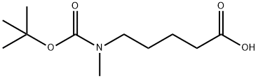 5-(Boc-N-methyl-amino)pentanoic acid 구조식 이미지