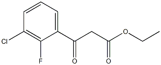ethyl 3-(3-chloro-2-fluorophenyl)-3-oxopropanoate Structure