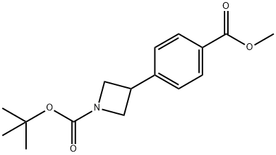 TERT-BUTYL 3-(4-(METHOXYCARBONYL)PHENYL)AZETIDINE-1-CARBOXYLATE Structure