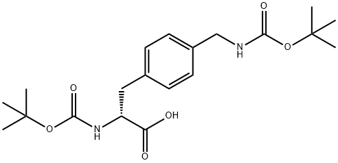 N-Boc-D-4-Boc-aminomethylPhenylalanine Structure