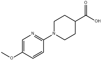 1-(5-METHOXYPYRIDIN-2-YL)PIPERIDINE-4-CARBOXYLIC ACID Structure