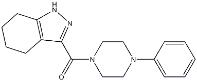 (4-phenylpiperazin-1-yl)-(4,5,6,7-tetrahydro-1H-indazol-3-yl)methanone Structure