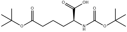 N-Boc-S-2-Aminoadipic acid 6-(1,1-dimethylethyl) ester 구조식 이미지