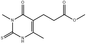 methyl 3-(3,6-dimethyl-4-oxo-2-thioxo-1,2,3,4-tetrahydropyrimidin-5-yl)propanoate 구조식 이미지