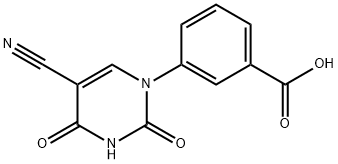 3-(5-Cyano-2,4-dioxo-3,4-dihydro-2H-pyrimidin-1-yl)-benzoic acid Structure