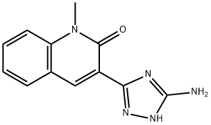 3-(5-Amino-1H-[1,2,4]triazol-3-yl)-1-methyl-1H-quinolin-2-one Structure