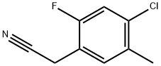 4-Chloro-2-fluoro-5-methylphenylacetonitrile Structure