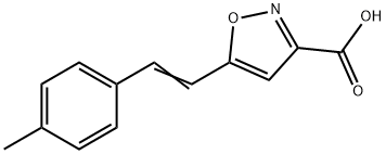 5-(2-p-Tolyl-vinyl)-isoxazole-3-carboxylic acid Structure