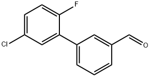 5-CHLORO-2-FLUORO-[1,1-BIPHENYL]-3-CARBALDEHYDE 구조식 이미지