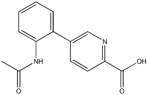 5-(2-Acetylaminophenyl)picolinic acid Structure