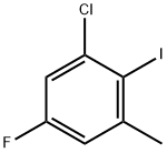 1-Chloro-5-fluoro-2-iodo-3-methylbenzene 구조식 이미지