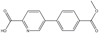 5-(4-Methoxycarbonylphenyl)-picolinic acid Structure