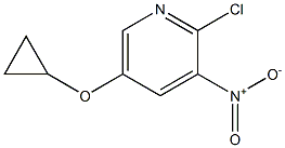 2-Chloro-5-cyclopropoxy-3-nitropyridine Structure