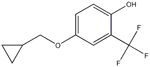 4-(cyclopropylmethoxy)-2-(trifluoromethyl)phenol Structure