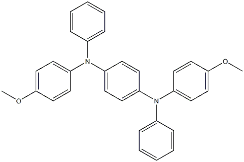 1,4-Benzenediamine, N,N'-bis(4-methoxyphenyl)-N,N'-diphenyl- Structure