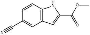 Methyl 5-cyano-1H-indole-2-carboxylate Structure