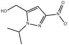 (1-isopropyl-3-nitro-1H-pyrazol-5-yl)methanol 구조식 이미지