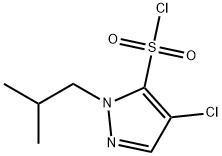 4-chloro-1-isobutyl-1H-pyrazole-5-sulfonyl chloride 구조식 이미지