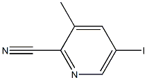 5-Iodo-3-methylpicolinonitrile Structure