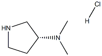 (3R)-N,N-dimethylpyrrolidin-3-amine:hydrochloride 구조식 이미지