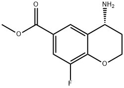 METHYL(4R)-4-AMINO-8-FLUOROCHROMANE-6-CARBOXYLATE 구조식 이미지