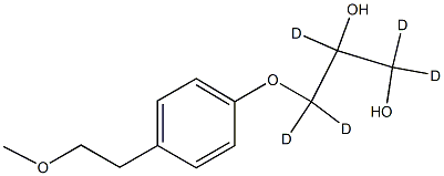 1,1,2,3,3-pentadeuterio-3-[4-(2-methoxyethyl)phenoxy]propane-1,2-diol Structure