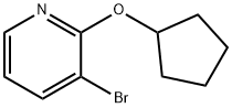 3-BROMO-2-CYCLOPENTYLOXYPYRIDINE 구조식 이미지