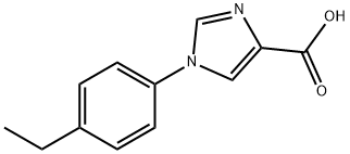 1-(4-Ethyl-phenyl)-1H-imidazole-4-carboxylic acid Structure