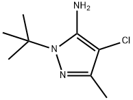 1-(tert-butyl)-4-chloro-3-methyl-1H-pyrazol-5-amine Structure