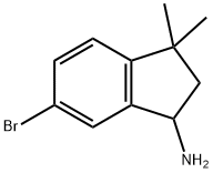 6-Bromo-3,3-dimethyl-indan-1-ylamine Structure