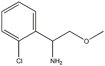 1-(2-CHLOROPHENYL)-2-METHOXYETHAN-1-AMINE Structure