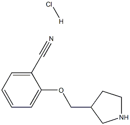2-(pyrrolidin-3-ylmethoxy)benzonitrile hydrochloride 구조식 이미지