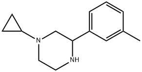 1-cyclopropyl-3-(3-methylphenyl)piperazine 구조식 이미지